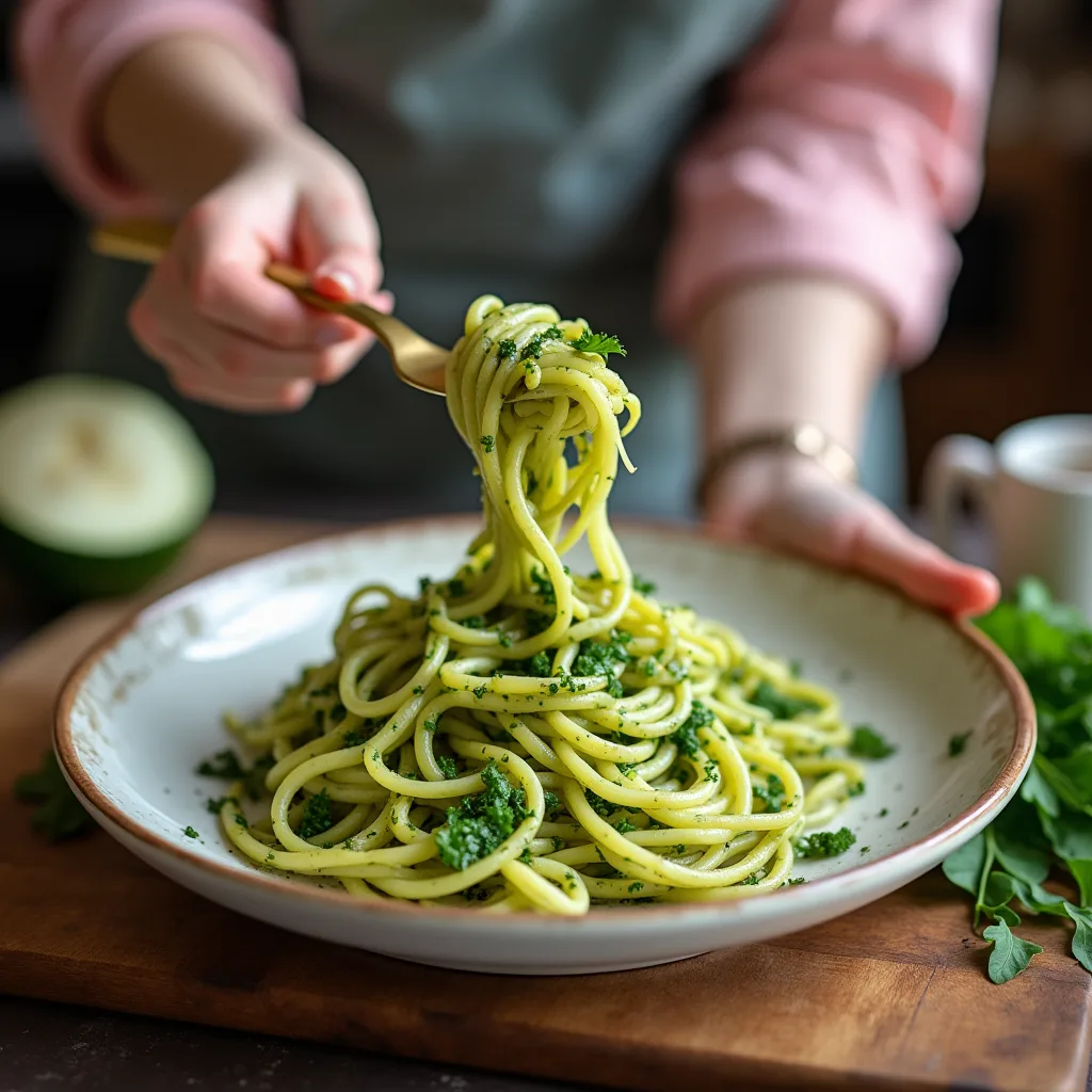 Zucchini Noodles with Pesto