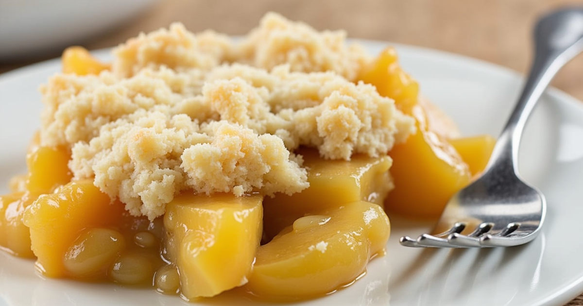 peach cobbler with cake mix